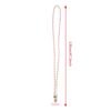 Phone Lanyard Women's Long Leather Woven Metal Chain Phone Case Detachable Phone Lanyard Diagonal Cross Bag Decoration
