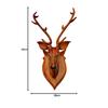 New Home Decor Item “DEER HEAD”42 Cm High (after Fitting) – Wooden Handicraft Showpieces Product for Wall Decoration.