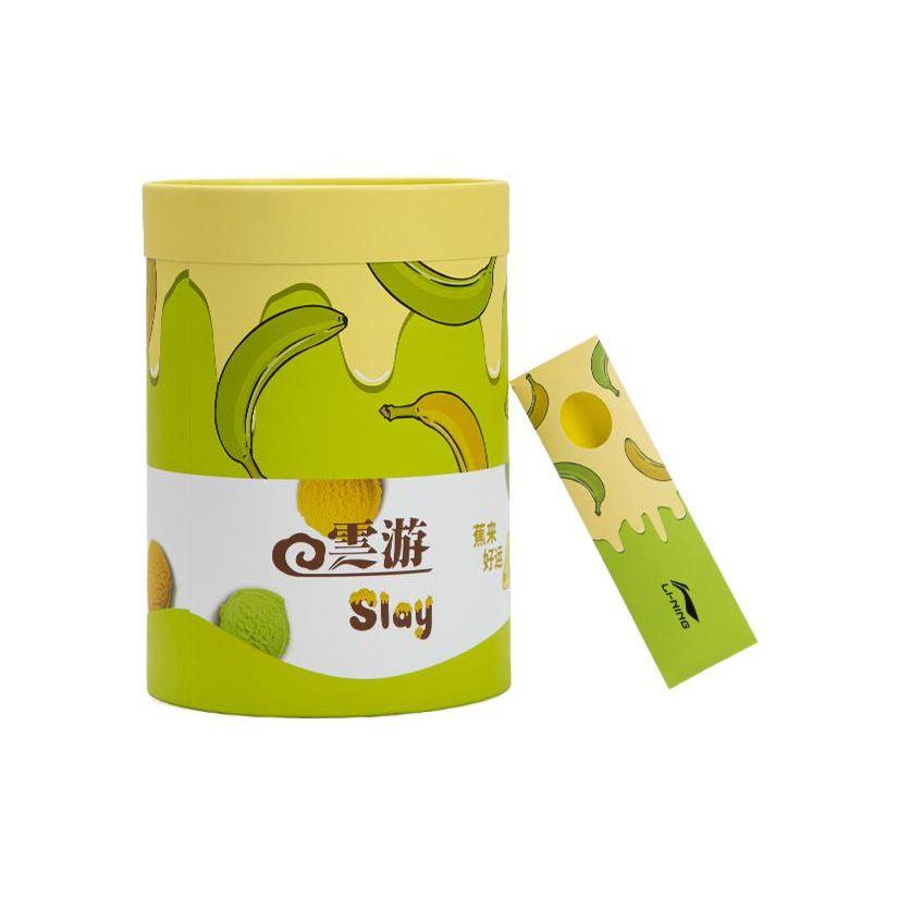 Li Ning Cloud Travel Slay Casual Height Increasing Rebound Trendy Silent Slide Sandals Men Footwear Yellow AZST025-1(S-BOX)