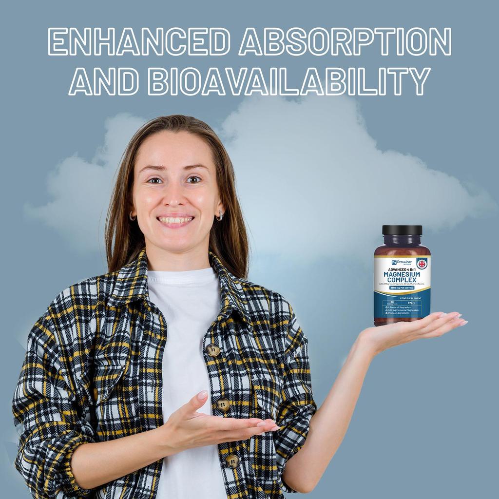 Комплекс глицината магния 4 в 1 - 1866 мг 90 веганских капсул