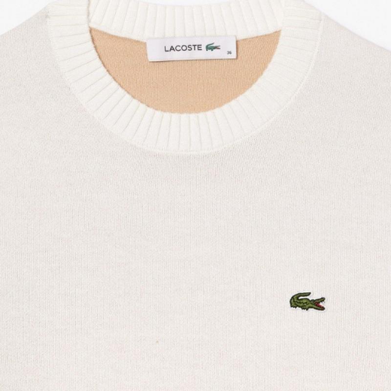 Lacoste Женский свитер с круглым вырезом из хлопковой смеси Af3323 54n 70v