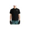 T Shirts Men's Black Crew Neck Moderate Straight Fit NFOA7WCJ-JK3