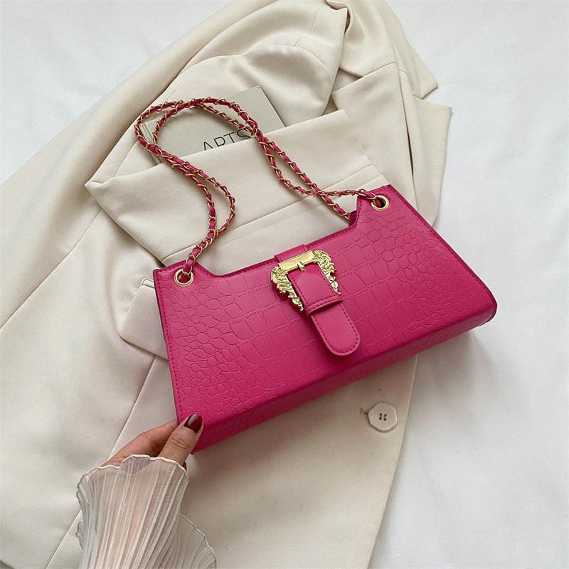 Fashionable Summer Trendy Small Square Bag Women 2023 Pu Leather Shoulder Bag