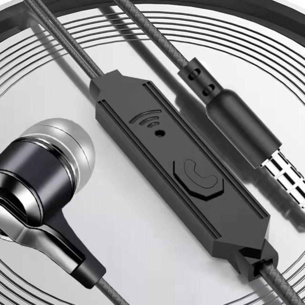 Проводная гарнитура 3,5 мм вкладыши микрофон портативные наушники