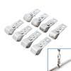4/8Pcs Small Adjustable Curtain Pulley Clamps Heavy Duty Window Roller Shade Hinge Accessories for Home DIY Curtain Repair
