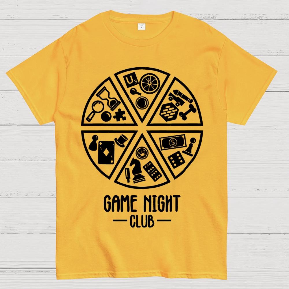 Game Night Club Cotton Summer Casual Cool Loose T-Shirt