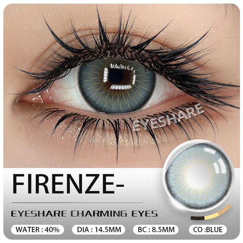 Eyeshare Colored Contact Lenses Bright Blue Fashion Contact Lenses Brown and Yellow Colored Lenses Gray Natural Lenses Colored Lenses 1 Pair
