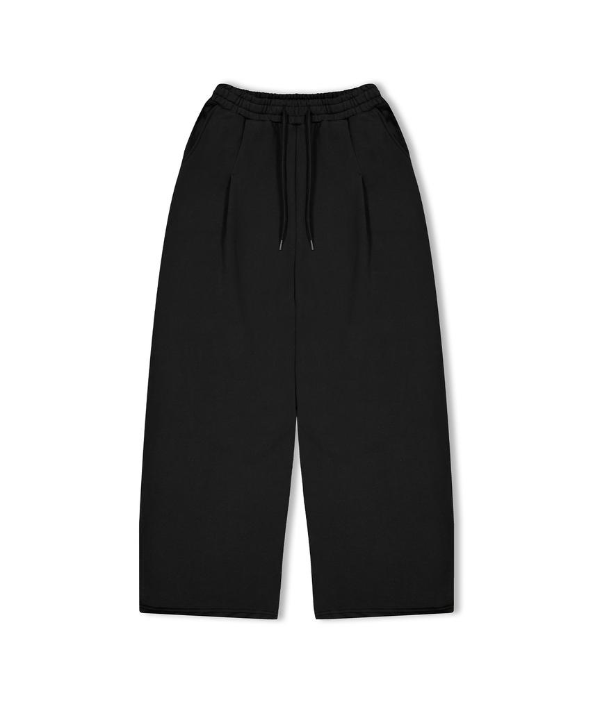 STANDARDERROR [All Seasons Or Fleece-Lined] 87-Stan272 Single-Pleat Wide Loose Fit Sweatpants (3 Colors)