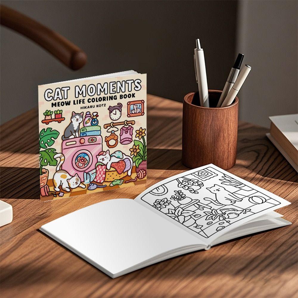 Stress Relief Graffiti Painting Book Cartoon Paperback Montessori Drawing Toy for Adults And Teens