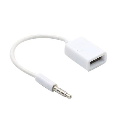 Автомобильный Авто USB 3,5 мм разъем AUX гнездо к штекеру Аудиокабель Конвертер Удлинитель