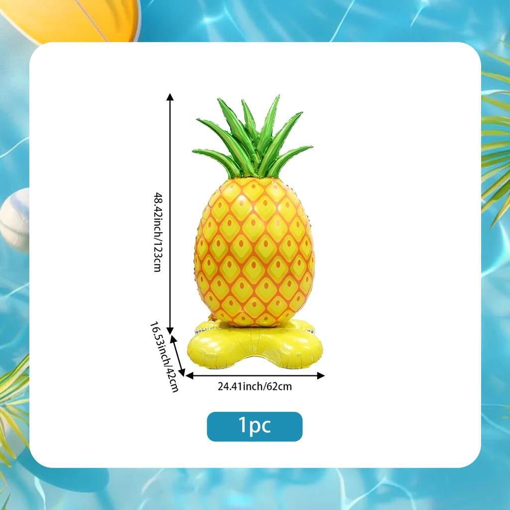 Большой воздушный шар из алюминиевой пленки в виде кокосовой пальмы, вертикальный 4D-шар в виде ананаса и кактуса, украшение для гавайской праздничной вечеринки