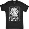 Мужская футболка The Female Gaze Смешная футболка с шуткой про Медузу, смотрящую в упор, для парней