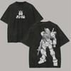 Любитель аниме Gundam Стиранная футболка Одежда на весь год Высокое качество Личность Одежда Большой размер Унисекс Новая модель Парная футболка