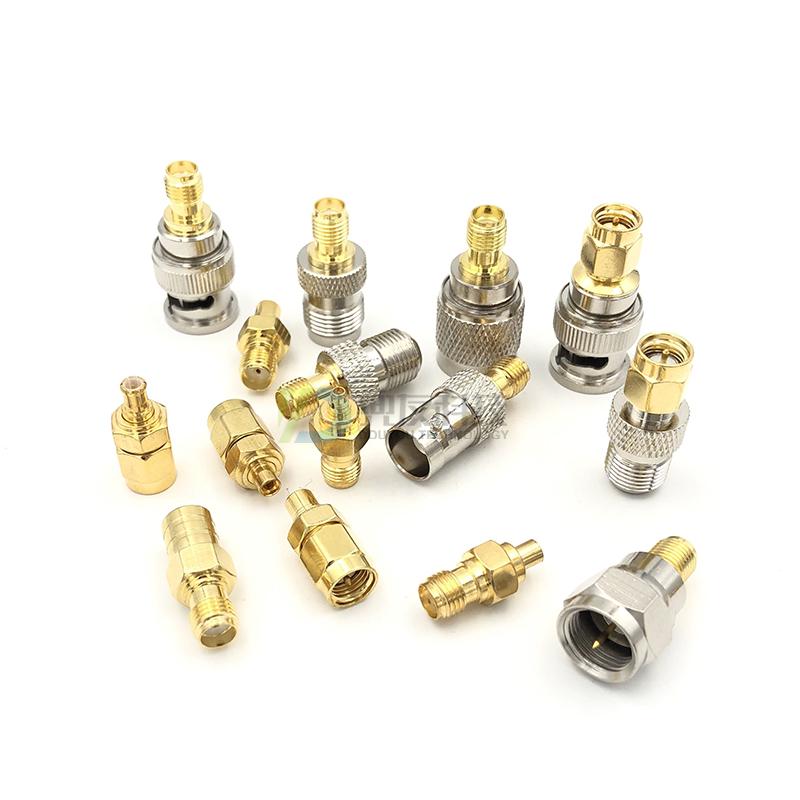 RF Coaxial Adapters: SMA, TNC, BNC, MCX, SMB, MMCX, F Type, Male to Female Connections