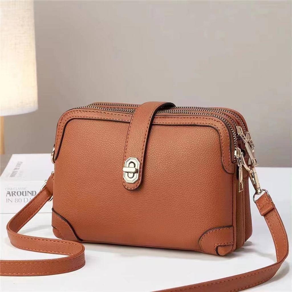 WTEMPO Large Capacity Retro High-end Soft Faux Leather Bags Casual Women's Handbbags Versatile Shoulder Bags PU Crossbody Bags Special Gift