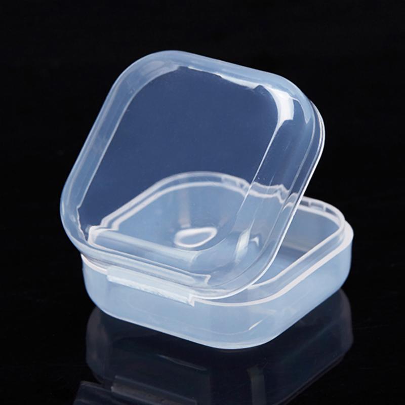 5/10/20 шт. Мини-пластиковая коробка для хранения ювелирных изделий, квадратный прозрачный портативный контейнер для таблеток, держатель для ювелирных изделий, витрина для сережек