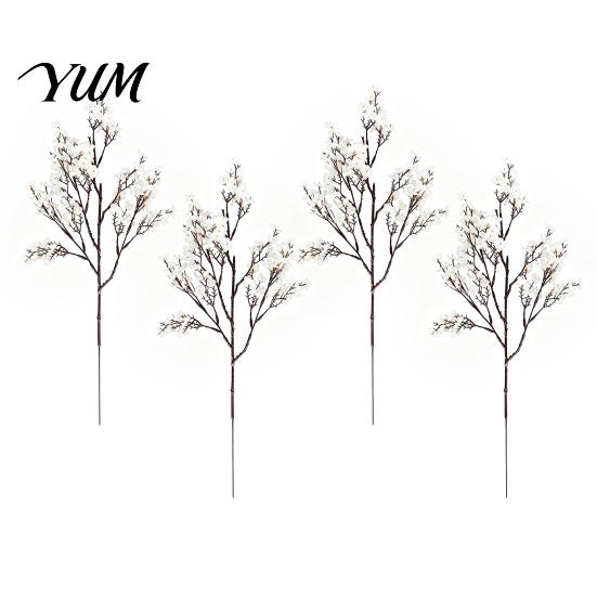 Orange Silk Plants for Halloween Decoration Realistic Artificial Flowers Autumn Home Decoration, Floral Lifelike Branches Seasonal Display Table