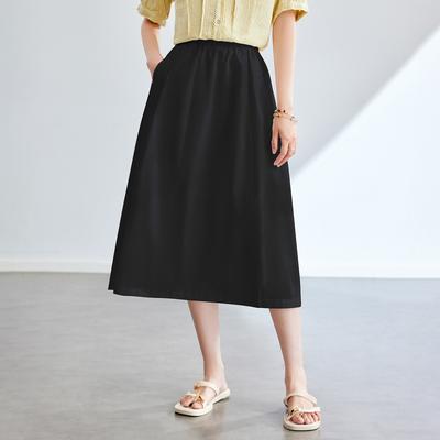 Юбка-палочка для ваты женская летняя с высокой талией и тонкая А-силуэта с большим подолом-зонтиком