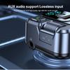 Bluetooth FM-передатчик для автомобильного радио с микрофоном для беспроводных телефонных звонков без помощи рук MP3-плеер с поддержкой быстрой зарядки