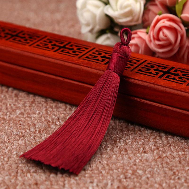 Creative Crafts 1PC/1Pair New Hot DIY 8cm Jewelry Accessories Bookmark High Quality 25 Colors Handmade Bohemia Long Silk Tassel for Earrings