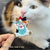 Paper Ink Life Mengya Embroidery Cartoon Animal Stickers - Kitten & Dog