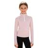 Comfortable Zip-Up Riding Shirt for Girls: Breathable Sweatshirt with Thumb Holes, Collared Neck & Secure Zip Pockets