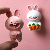 Two-Color Optional Smiley Rabbit Creative 3D Refrigerator Stickers Cartoon Cute Personality Design Message Post-It Decoration