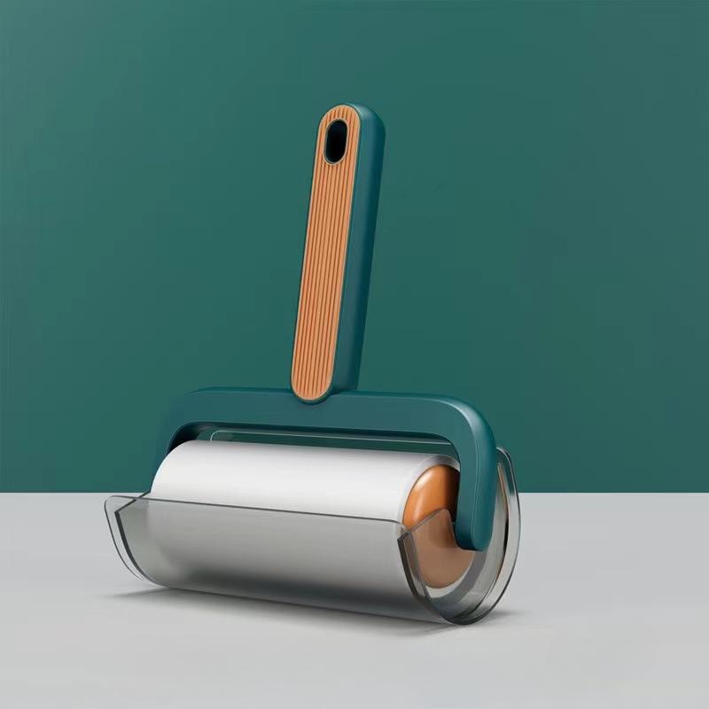 High Quality Short Arm Hair Remover Roller Brush with Detachable Adhesive Paper for Hair and Dust Removal
