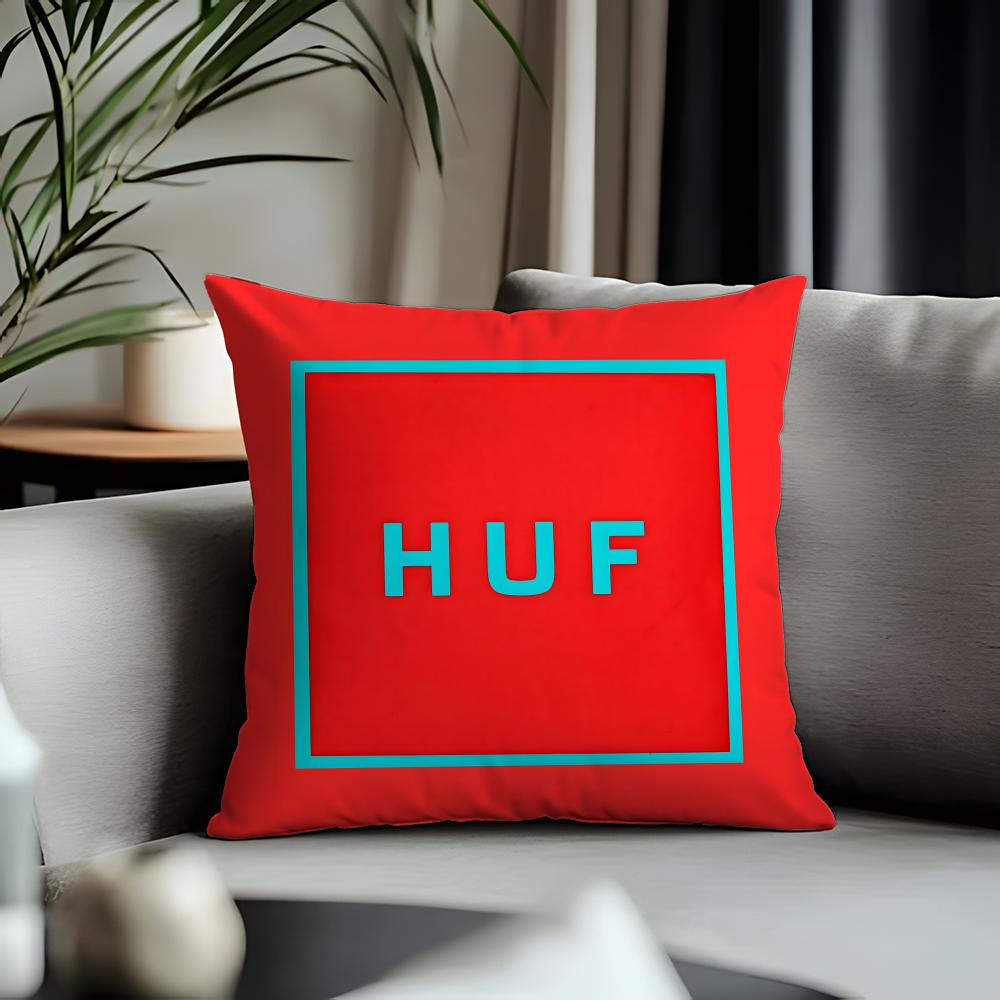Hot Hhufable Cushion Cover Antidustmite Pillowcase Invisible Zipper Silky Short Plush Sofa Cushion Cover