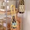 2Pcs Woven Water Bottle Bags Hollow Out Water Cup Mesh Bag Crochet Cup Holder  For Outdoor Carrying