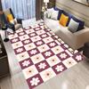  Checkered Floral Small Fresh Carpet Washroom Floor Mat Rugs Living Room Rugs for Bedroom Moderne Home Dekoration
