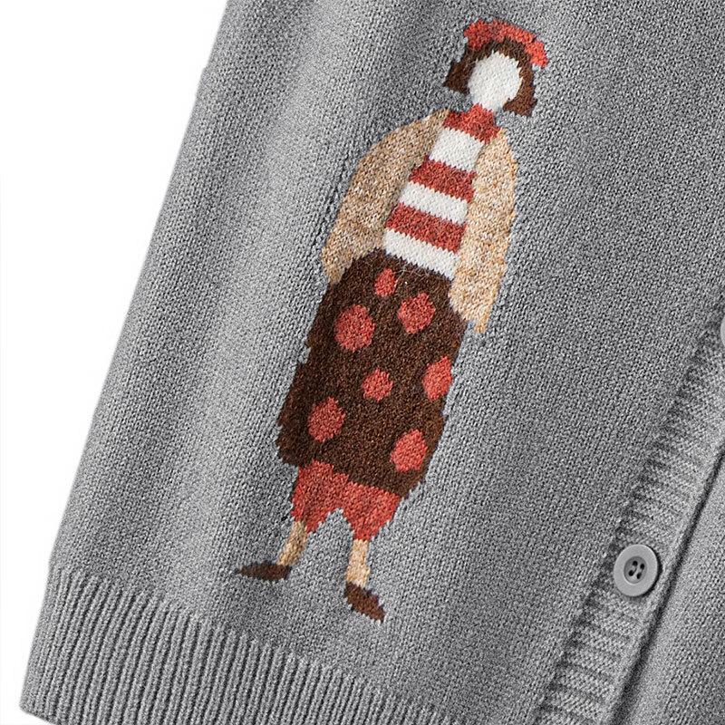 Женский трикотажный жилет с V-образным вырезом свободного кроя