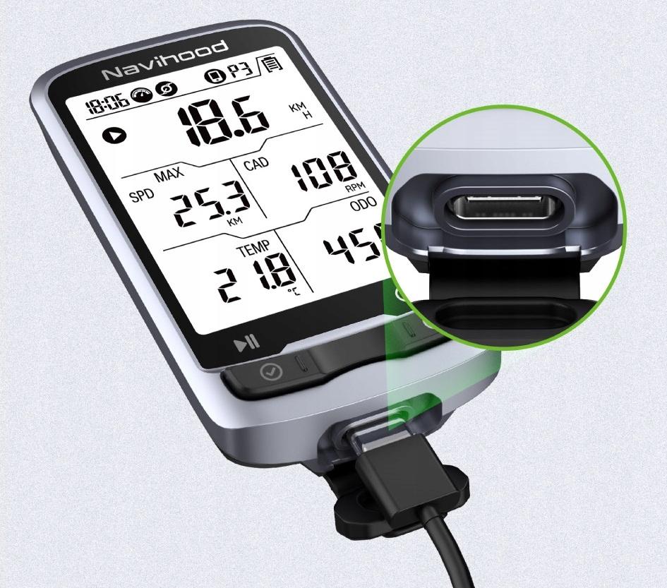 Navihood l4 licznik komputer rowerowy gps bt aplikacja