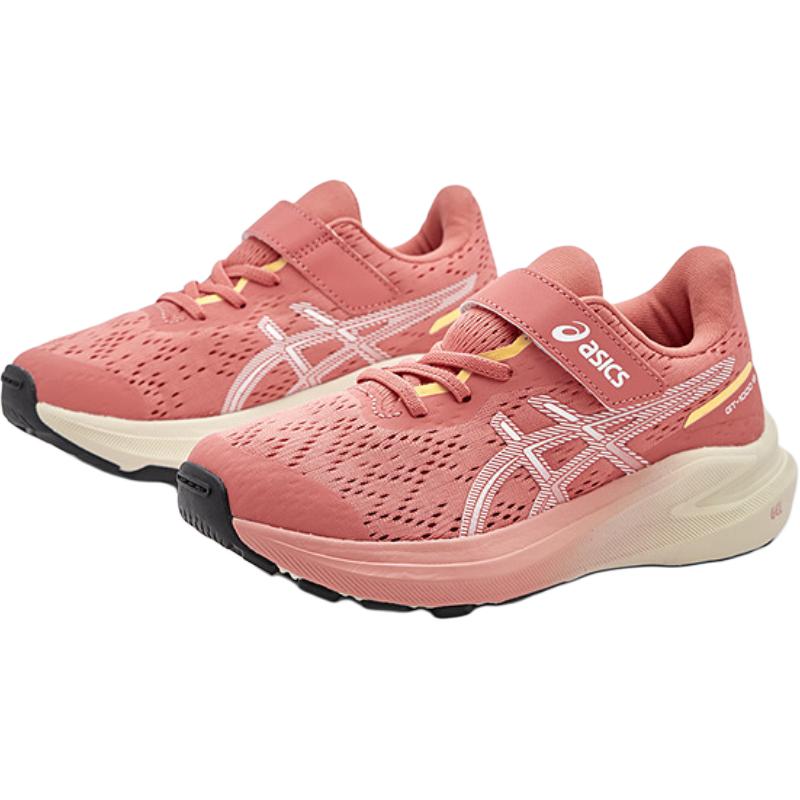 Asics Беговые детские GT-1000 13 PS Амортизация Стабильность Легкие Влагоотводящие Уличные Фитнес Спортивная обувь Детские кроссовки Розовый 1014A344-701