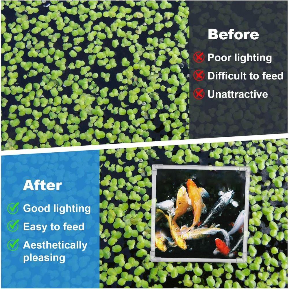 Clear Aquarium Floating Plant Corral Acrylic Aquarium Food Ring Garden Lawn Yard