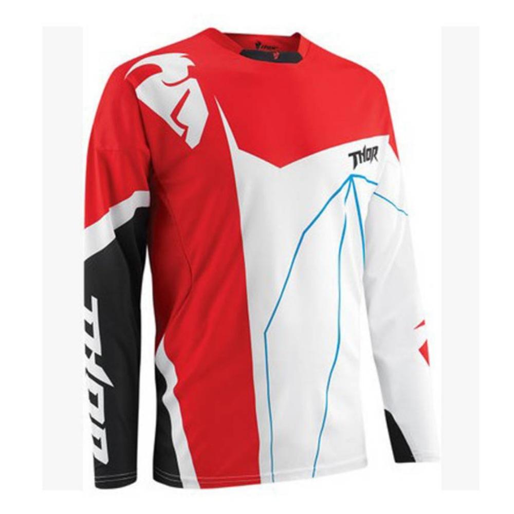 Hot Sale New Thor Team Quick-Drying Breathable Downhill Suit Summer Mountain Bike Long Sleeve T-Shirt Motorcycle Suit