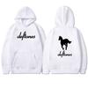 Модная новая толстовка Deftones Белая Лошадь с двусторонней печатью Мужская Женская С длинным рукавом Флисовая Толстовка Унисекс Осень Зима Пуловер