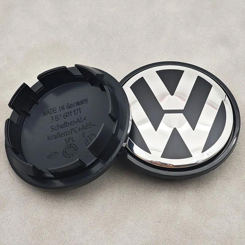 2026 Hot Emblems For VW Volkswagen Jetta MK5 Golf 4pcs/set 65mm Car Wheel Center Caps Rim Hub Caps For Volkswagen VW Golf 6 Pass