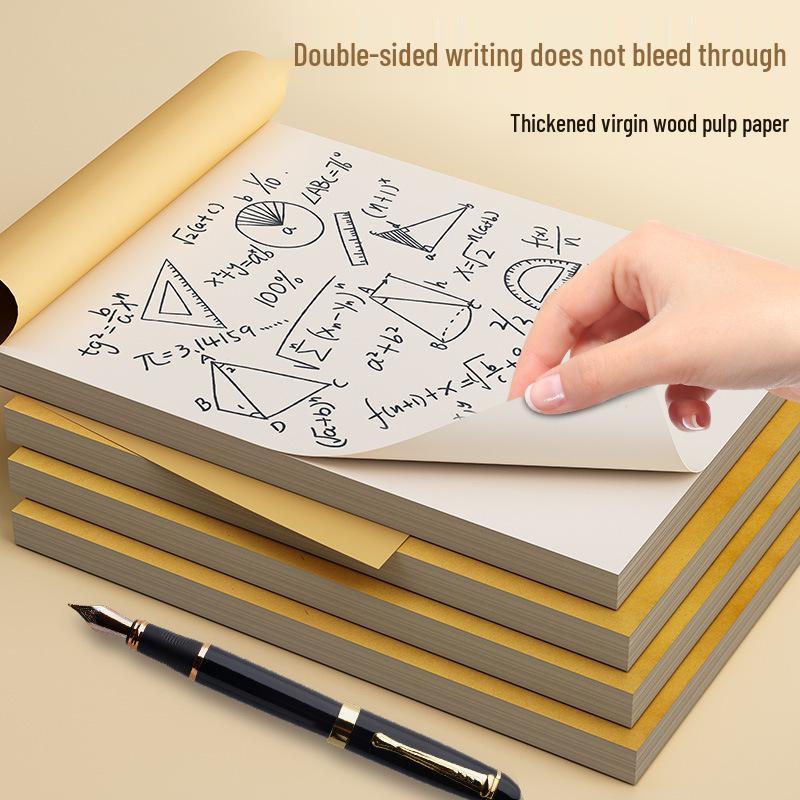 Newcomer Exclusive: Thick Perforated Kraft Paper Scratch Notebook with Blank Pages