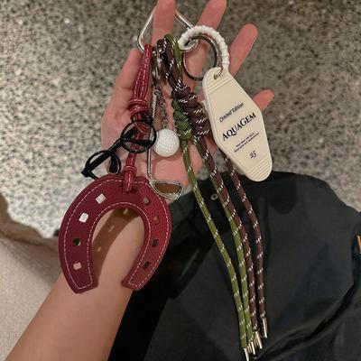 Ins Style Maximalism Trend Сумка Подвеска Милая Лошадь Копыто Подкова Украшение Сумка Рюкзак Шарм