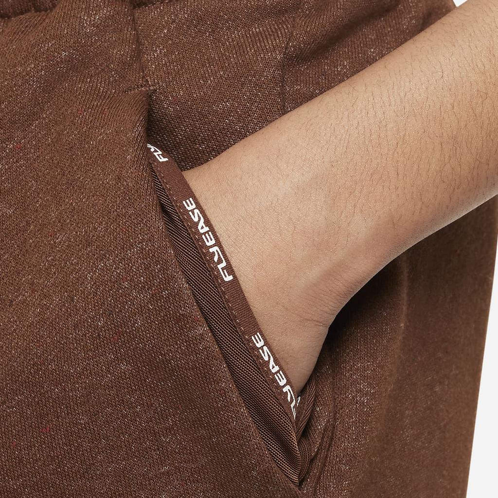 Nike Спортивные флисовые спортивные штаны Icon с твердым логотипом, детские низы, коричневые FJ6028-259