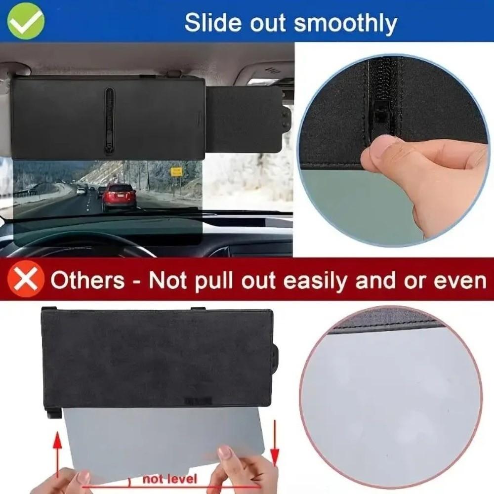 Sun Blocking Car Sun Visor Extender UV Protection UV Rays Blocker Anti-Glare Sun Blocker