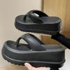 Women Heel Sandals Women's Heel Flip Flops Summer Thick Sole EVA Beach Slides Fashion Soft Platform Cloud Slippers