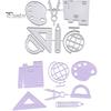 School Supplies Ruler Cutting Dies DIY Scrapbook Paper Cards Craft Stencil Mold