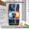 Креативный чехол для телефона с принтом «Молния Футбол» для Samsung Galaxy A56 A14 A55 A16 A54 A36 A53 A52 A51 A50 5G, матовый мягкий чехол