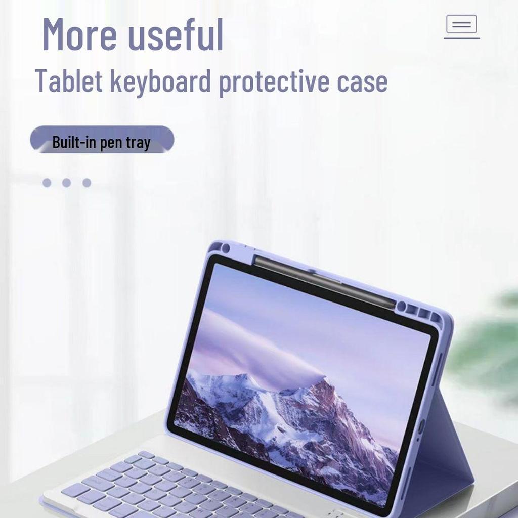 Huawei Honor Enjoy SE Tablet Case with Pen Slot & Bluetooth Keyboard for MatePad Pro 11/10.8
