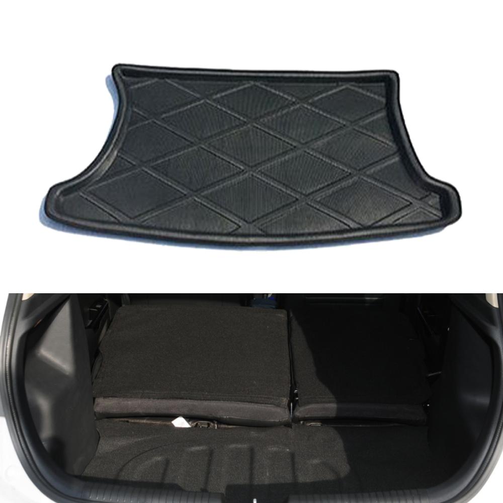 Car Rear Trunk Mat for Kia K2 Pride UB Rio 2012~2016 2013 Rug Waterproof Floor Pad Space Decoration Boot Carg Cover Accessories