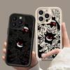 Red-eyed Gengar Apple Phone Case – Compatible with iPhone 13, 14, 15 Pro, 16, and 17 Pro Max; Cartoon Design, Full Coverage.