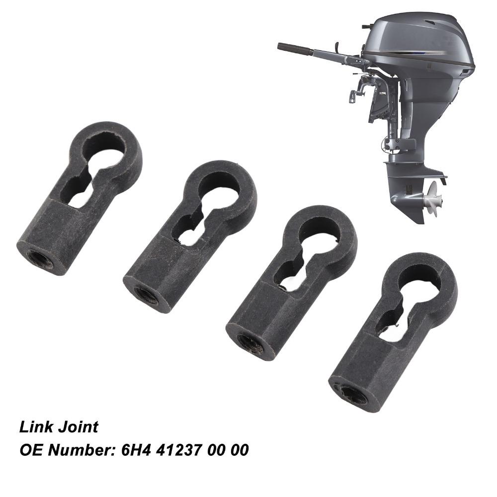 4Pcs Set Marine Grade 6H4 41237 00 00 Link Joint Black Nylon Motor Link Joint High Strength Outboard Link Joint Outboard Motor