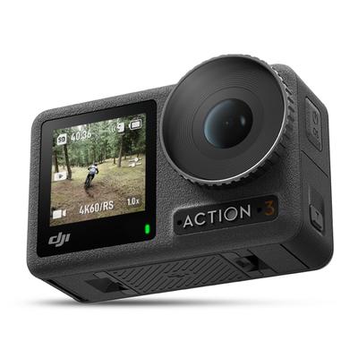 DJI Экшн-камера Osmo Action 3 Standard Combo с 60 кадрами в секунду, прямой трансляцией, двойным экраном и длительным временем работы от аккумулятора, видео 4K/120 кадров в секунду, стабилизация, водонепроницаемость,